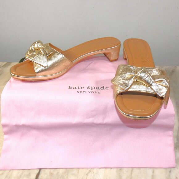 Kate Spade New York Lilah Sandals Pale Gold 8.5 B (M) - Picture 2 of 9